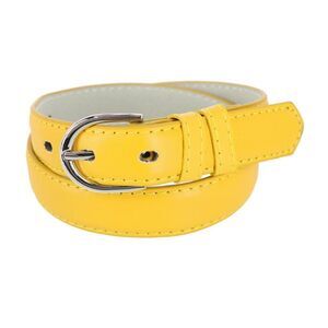 CTM Kid's Leather 1 inch Basic Dress Belt